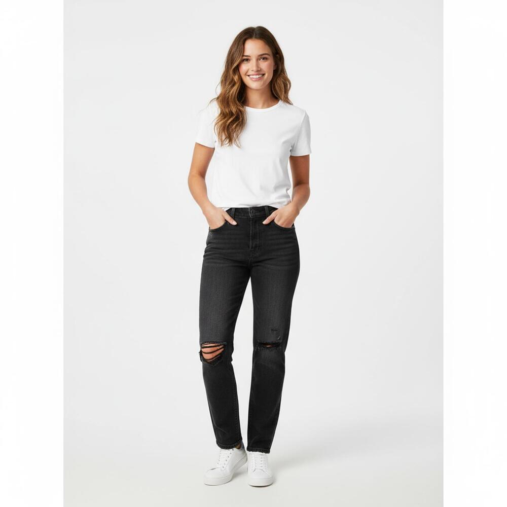 Abercombie  Women's Ripped Black Jeans